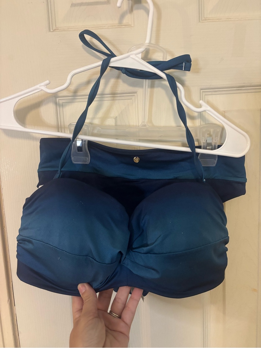 Victoria's Secret navy blue bikini set small 34ddd #bikini #swimwear